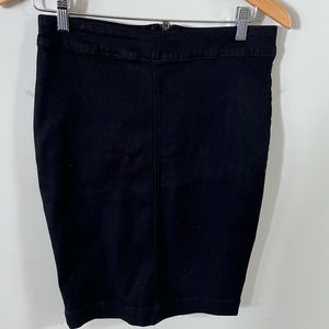 The Castings black stretch pencil skirt